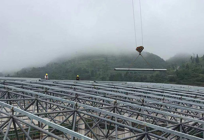 合山网架施工
